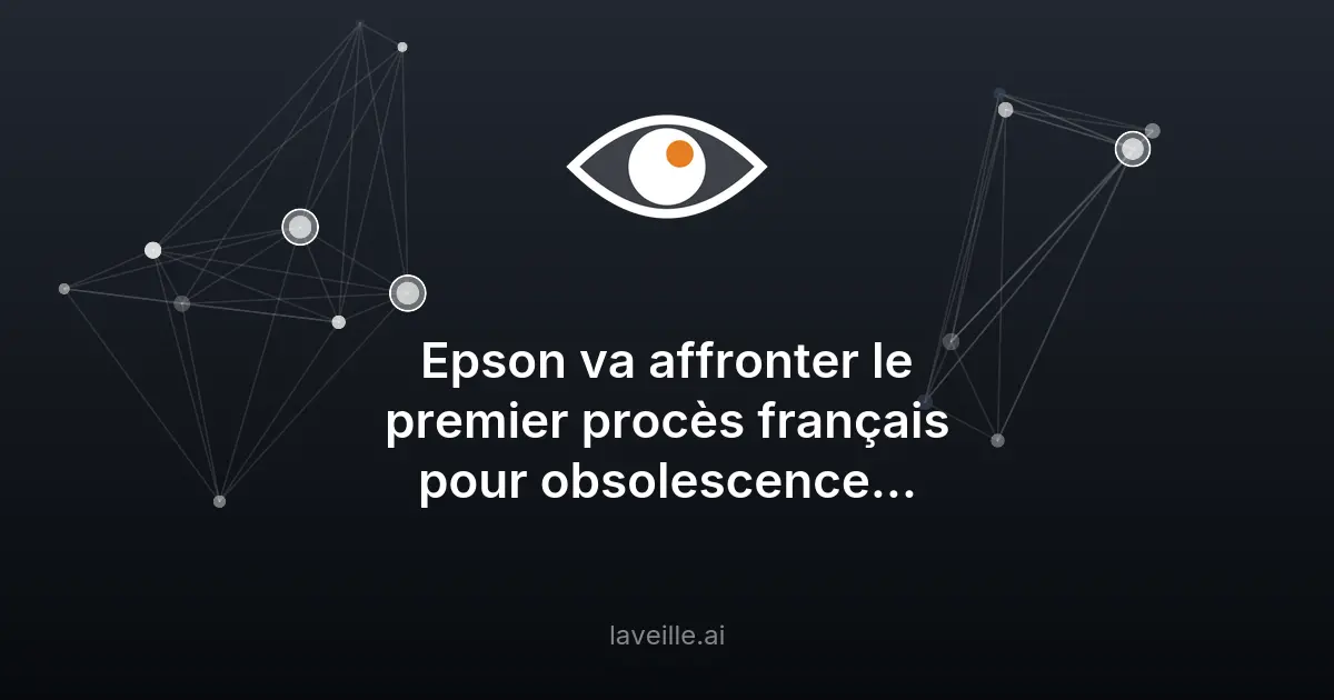 Epson face au 1er procès français pour obsolescence programmée