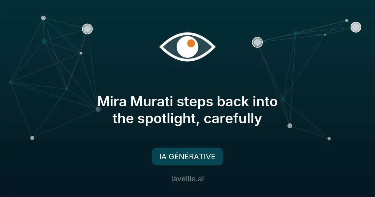 Mira Murati dévoile ses nouveaux modèles IA révolutionnaires