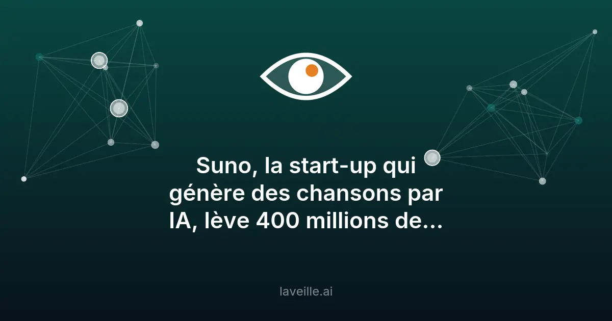 Suno lève 400M$ malgré les poursuites en IA musicale