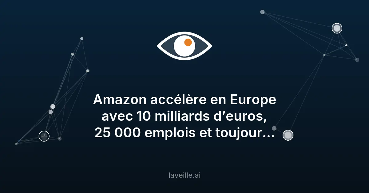 Amazon investit 10 milliards d'euros en Europe pour la robotique