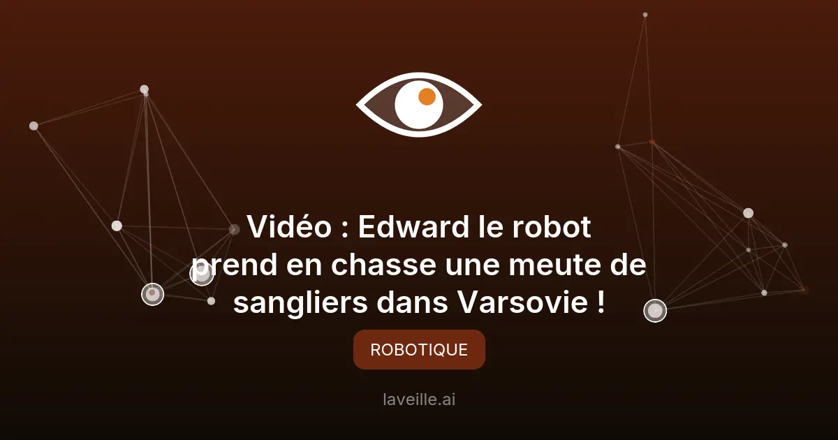 Edward le robot chasse les sangliers à Varsovie