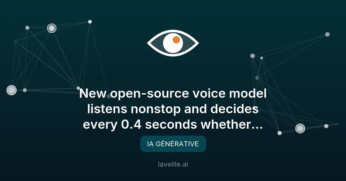Nouveau modèle audio interactif open-source