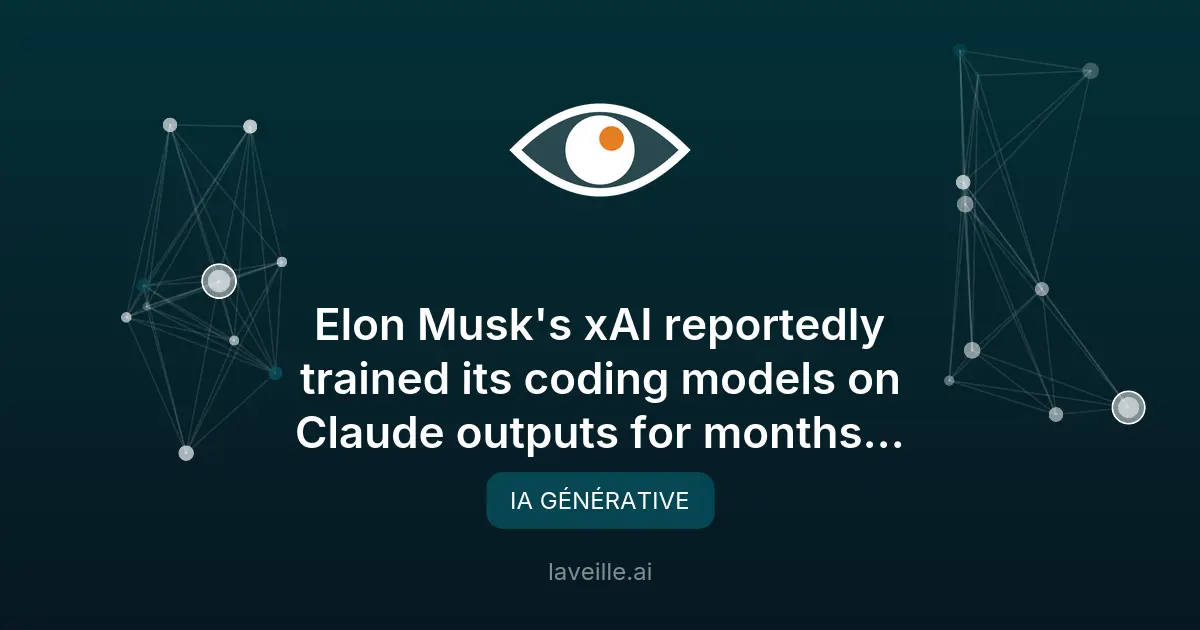 xAI d'Elon Musk formé sur les sorties de Claude