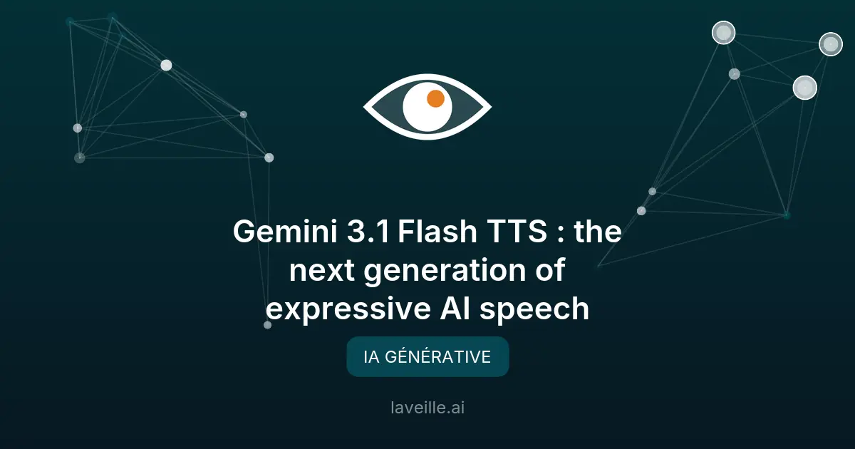 Gemini 3.1 Flash TTS : Synthèse vocale IA améliorée