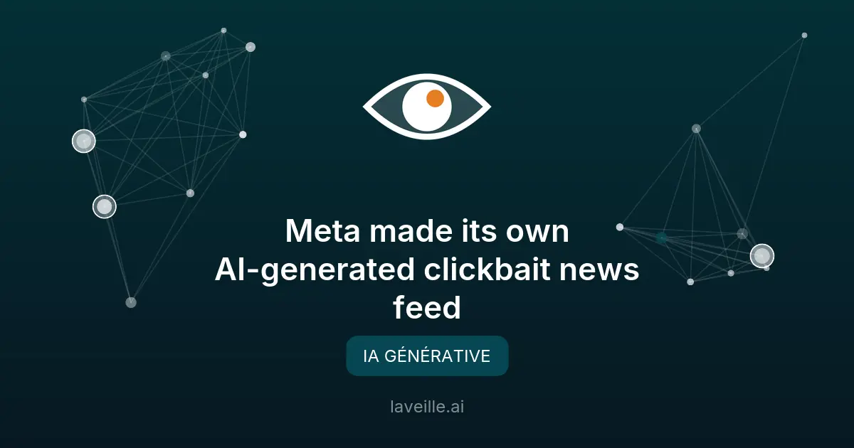 Meta utilise l'IA pour générer des articles clickbait