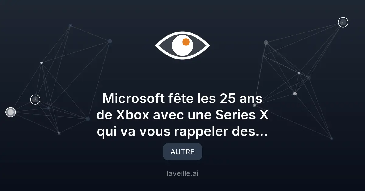 Xbox Series X édition 25 ans : hommage nostalgique