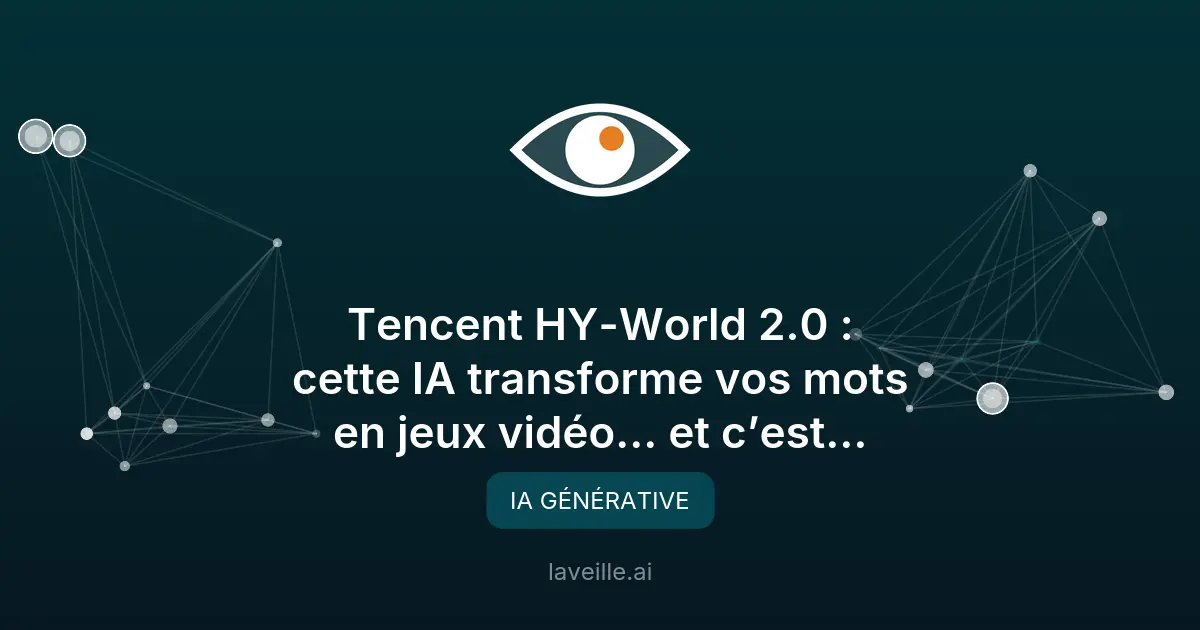 HY-World 2.0 : l'IA qui crée des mondes 3D en 10 min