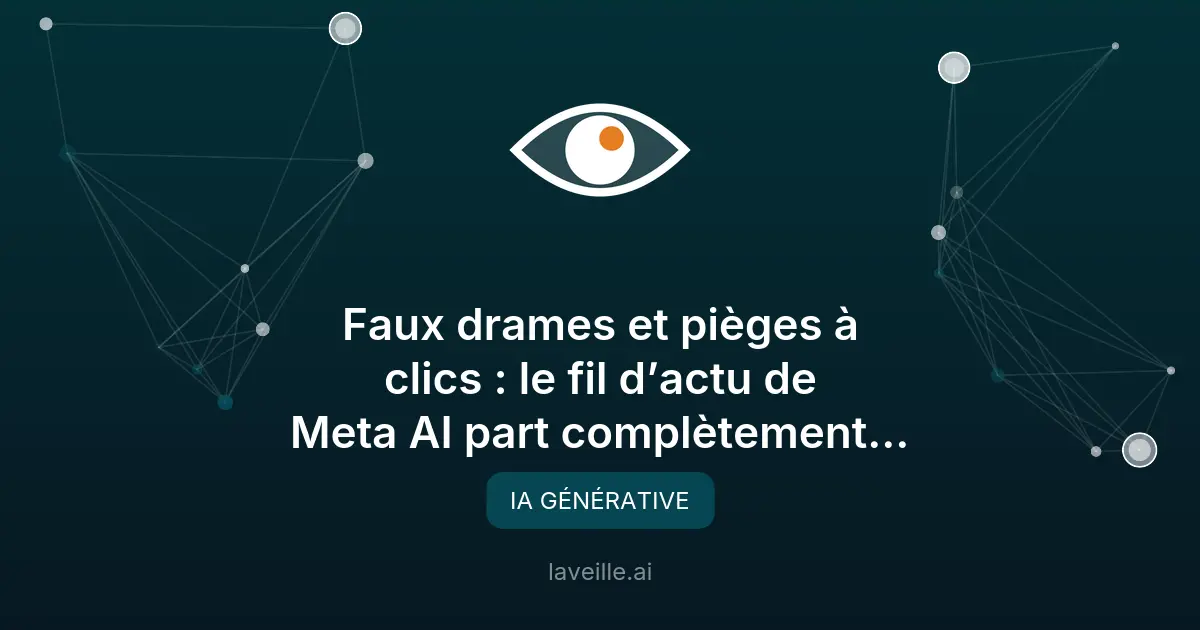 Meta AI : quand l'IA générative dérape