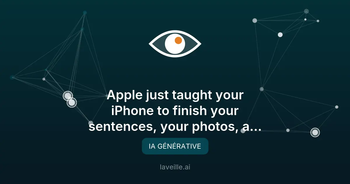 Apple révolutionne ses apps avec l'IA