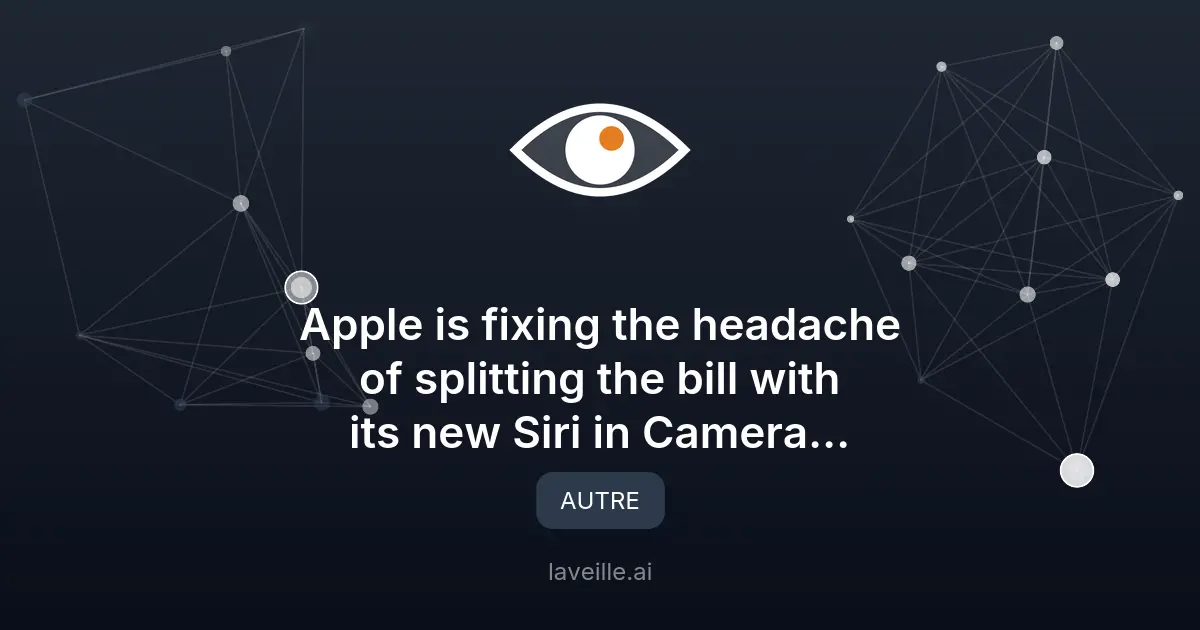 Apple simplifie le partage de l'addition avec Siri