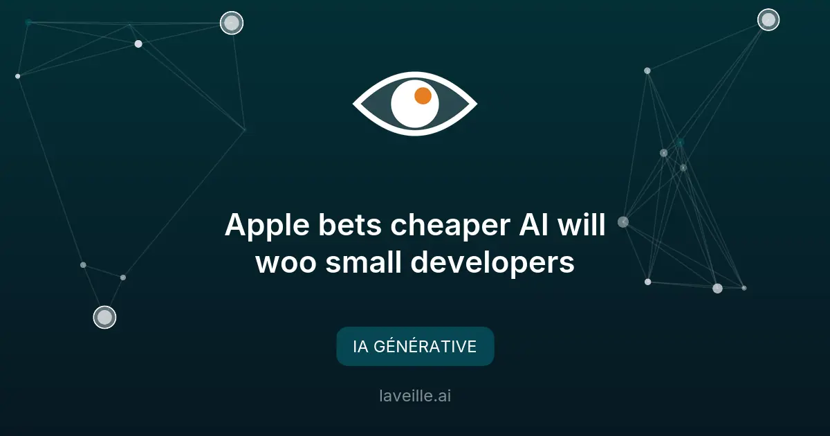 Apple réduit les coûts IA pour les développeurs indépendants