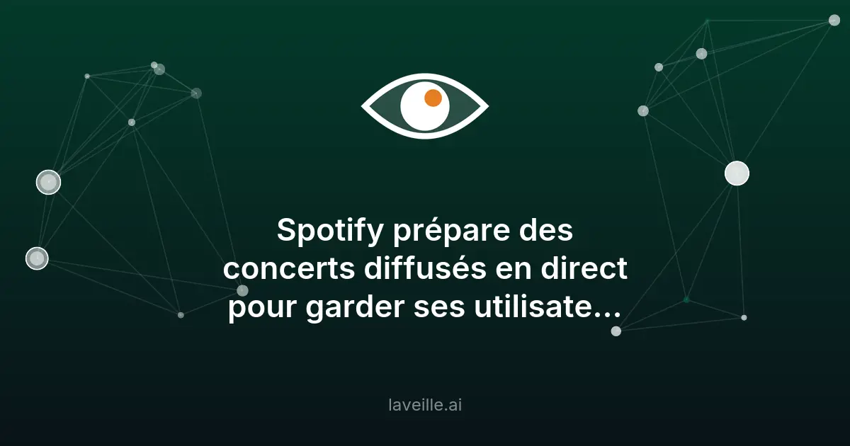 Spotify lance des concerts exclusifs pour ses abonnés