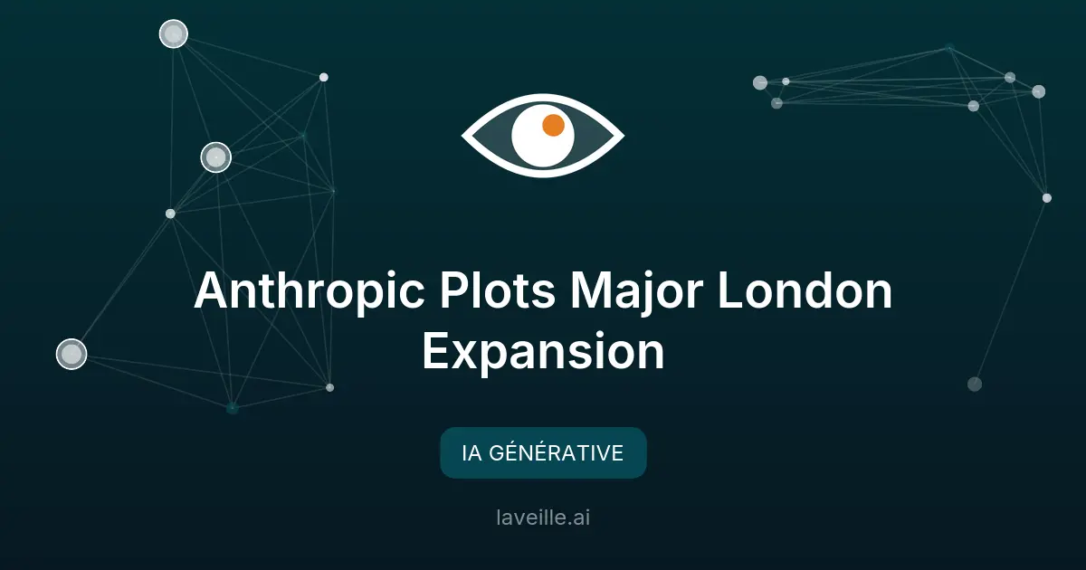 Anthropic annonce une expansion majeure à Londres
