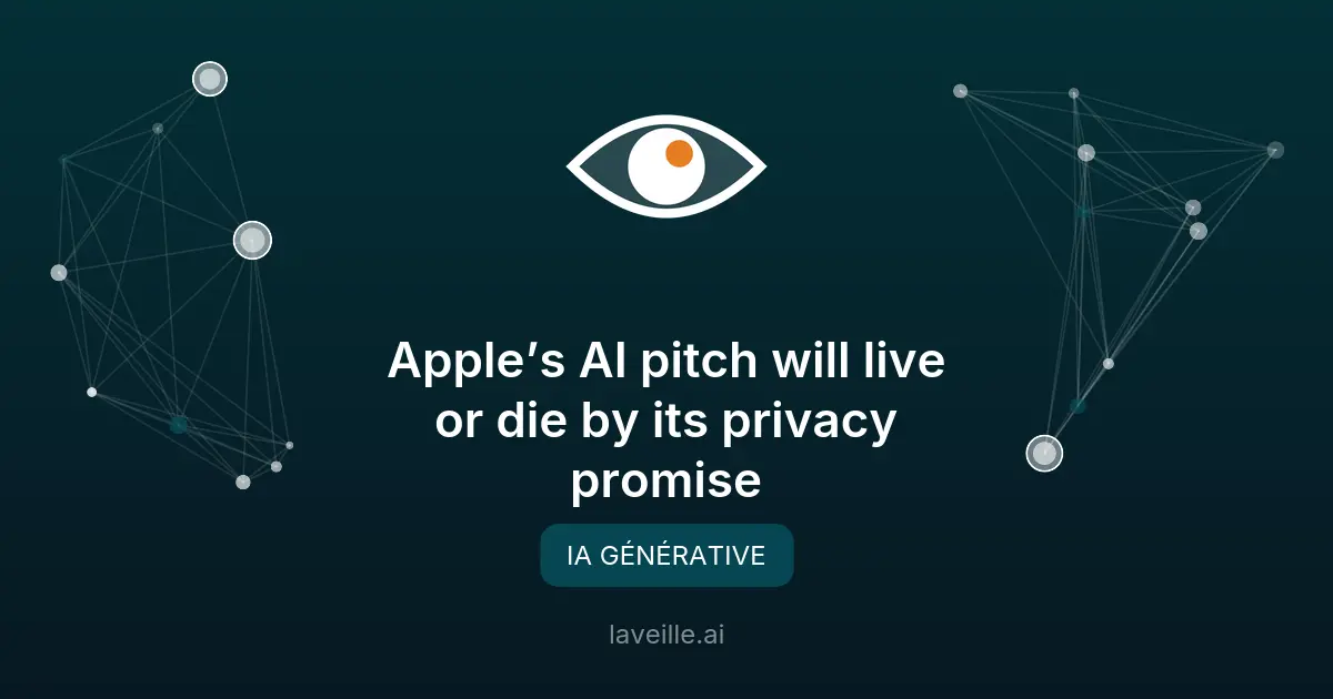 Apple mise sur la confidentialité pour son IA