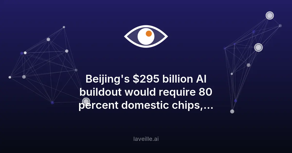 Chine investit 295 milliards $ dans l'IA, exclut Nvidia et AMD