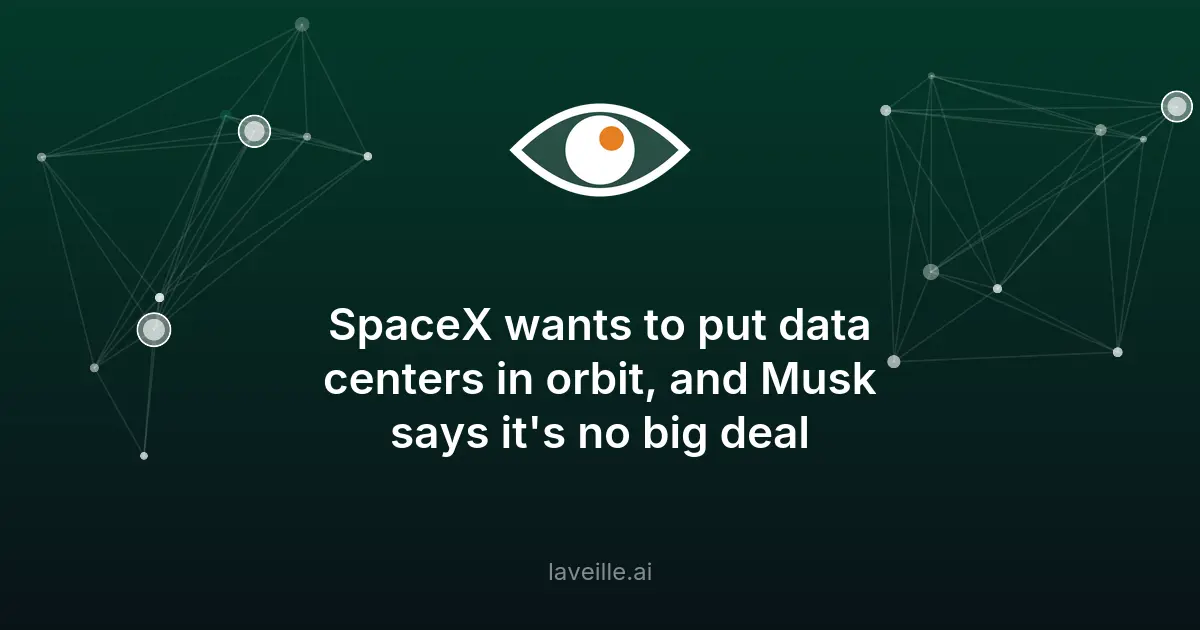 SpaceX prévoit des centres de données en orbite d'ici 2027