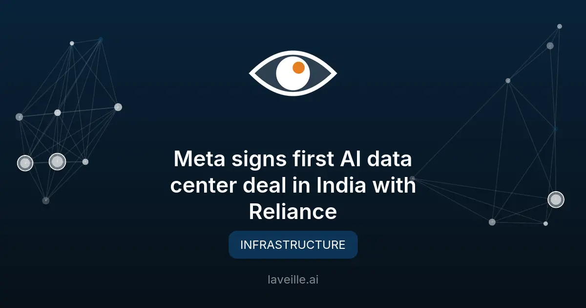 Meta et Reliance lancent un centre de données IA en Inde
