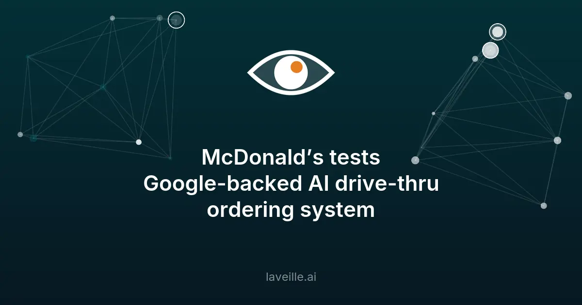 McDonald's teste un système d'IA pour les drive-thru