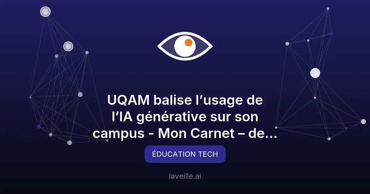 L’UQAM encadre l’usage de l’IA générative sur son campus