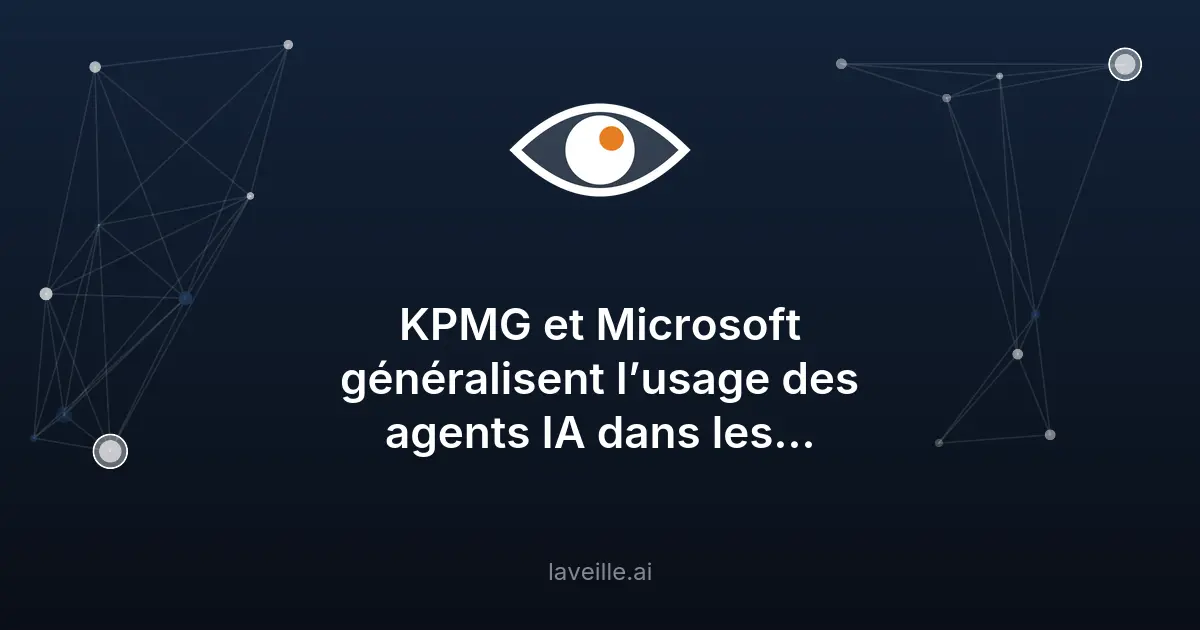 KPMG et Microsoft étendent leur partenariat IA