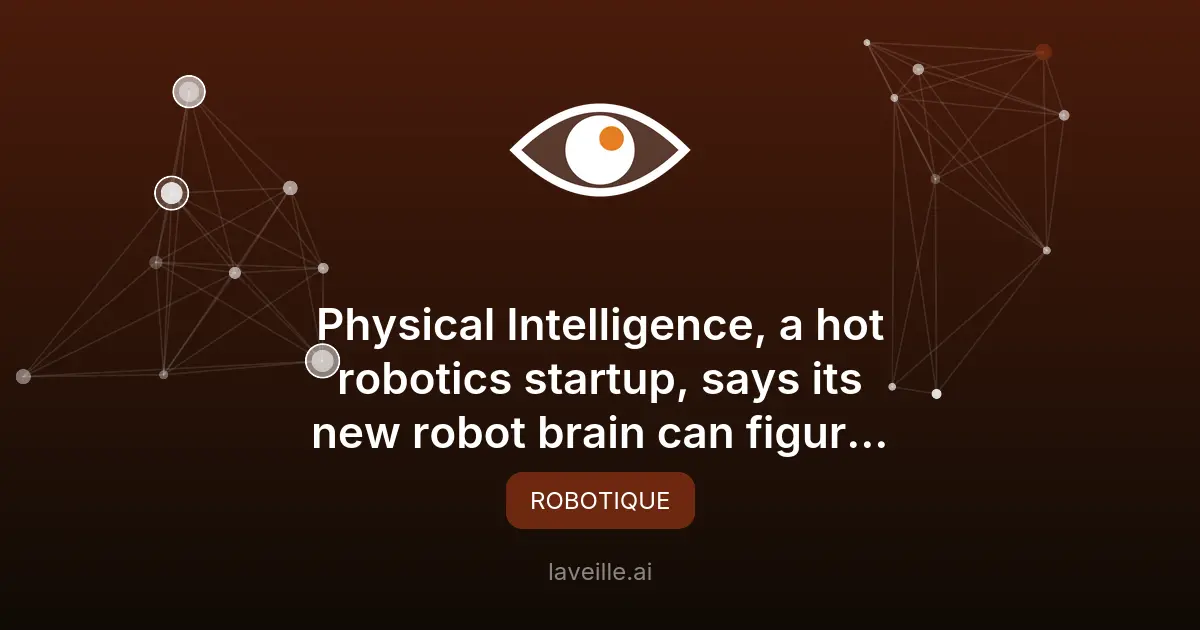 Nouveau modèle IA pour robots : tâches non enseignées