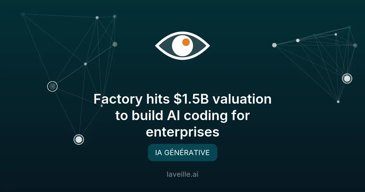 Factory lève 150M$ pour révolutionner le codage IA