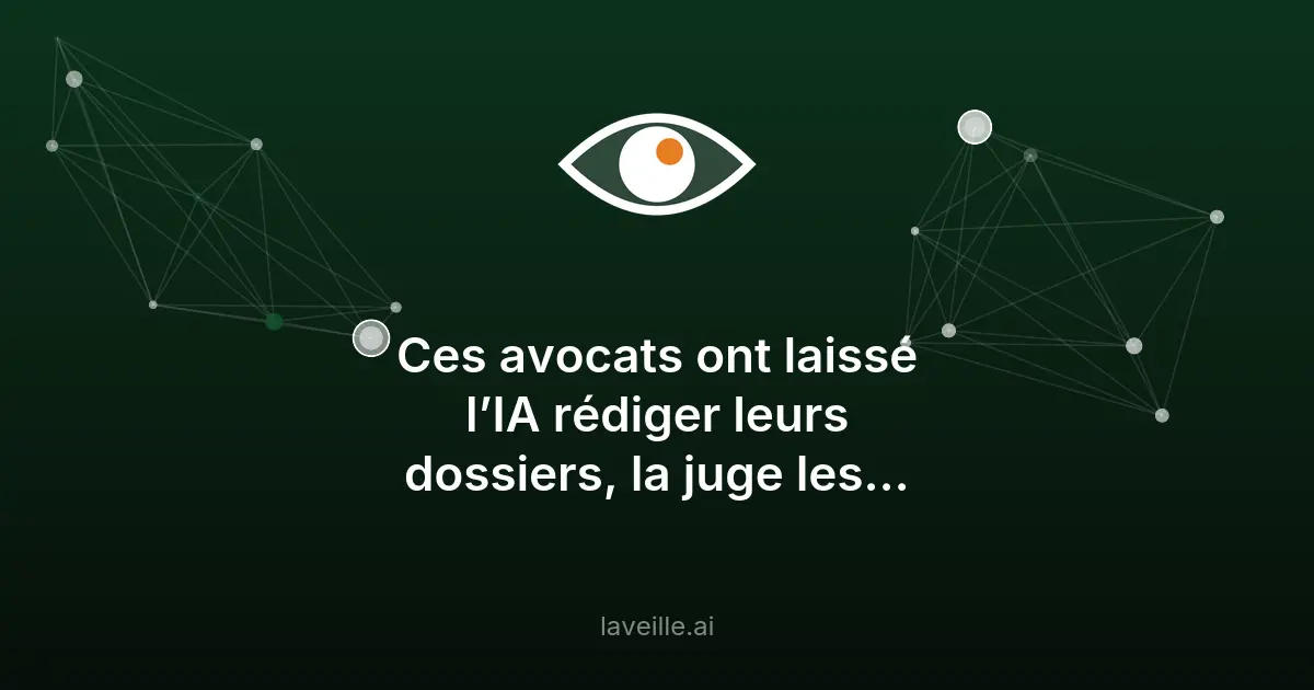Sanctions pour avocats utilisant l'IA sans vérification