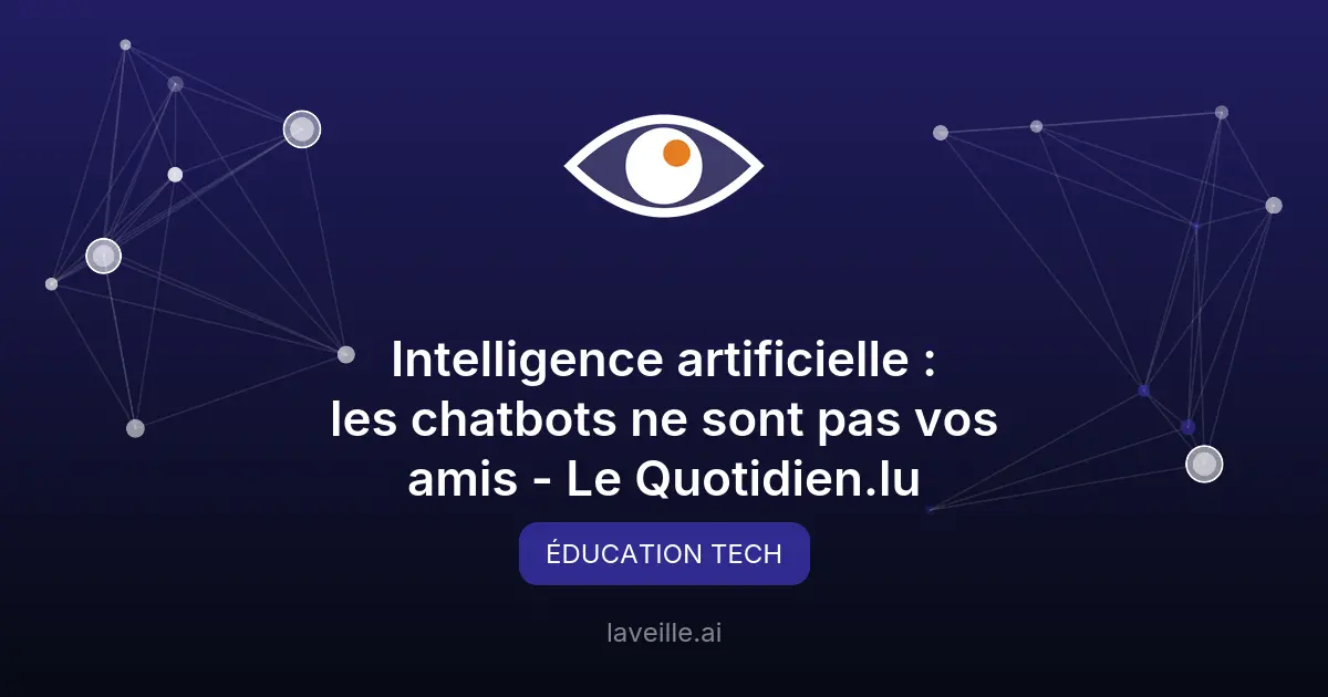 Chatbots IA : risques de dépendance chez les jeunes