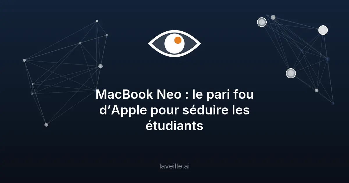 MacBook Neo : Apple mise sur l'accessibilité pour les étudiants