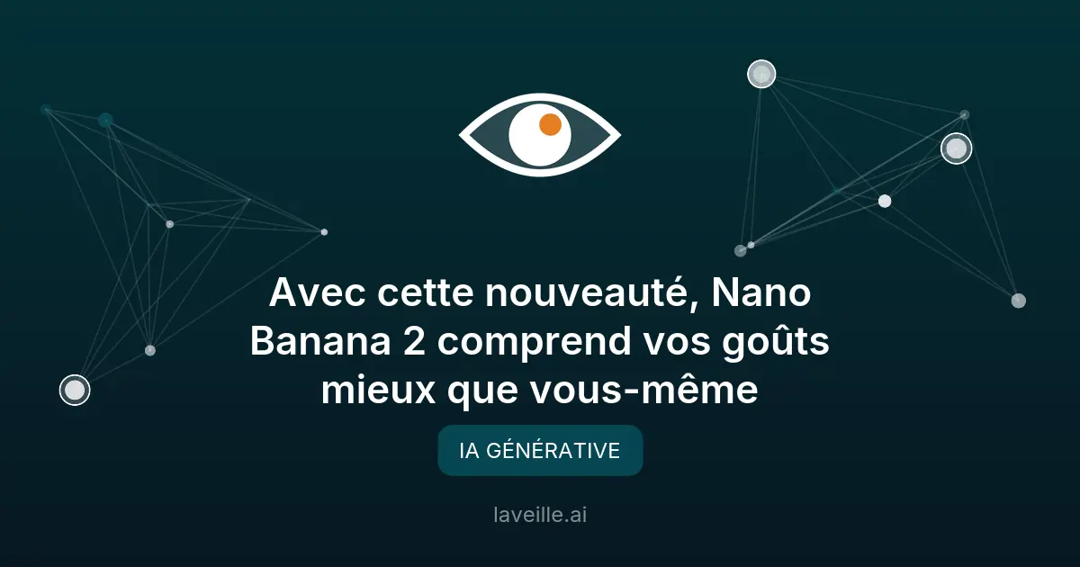 Nano Banana 2 : l'IA qui comprend vos goûts