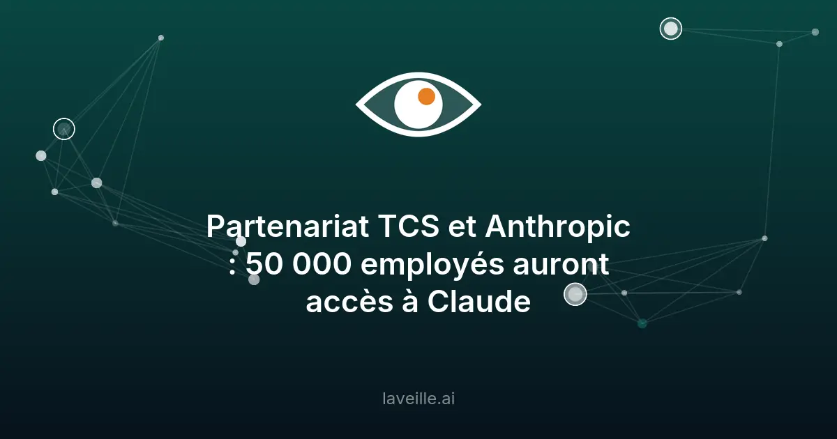 TCS déploie Claude d'Anthropic pour 50 000 employés