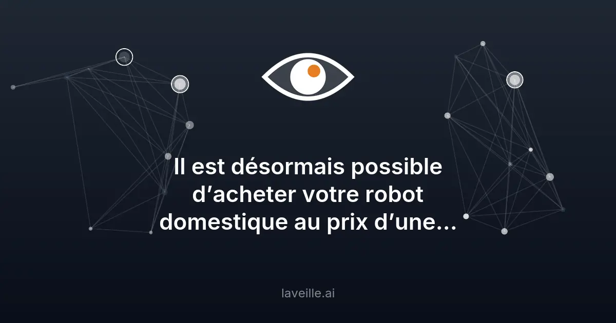 Robot humanoïde Mornine M1 : 35 000 euros pour un assistant domestique
