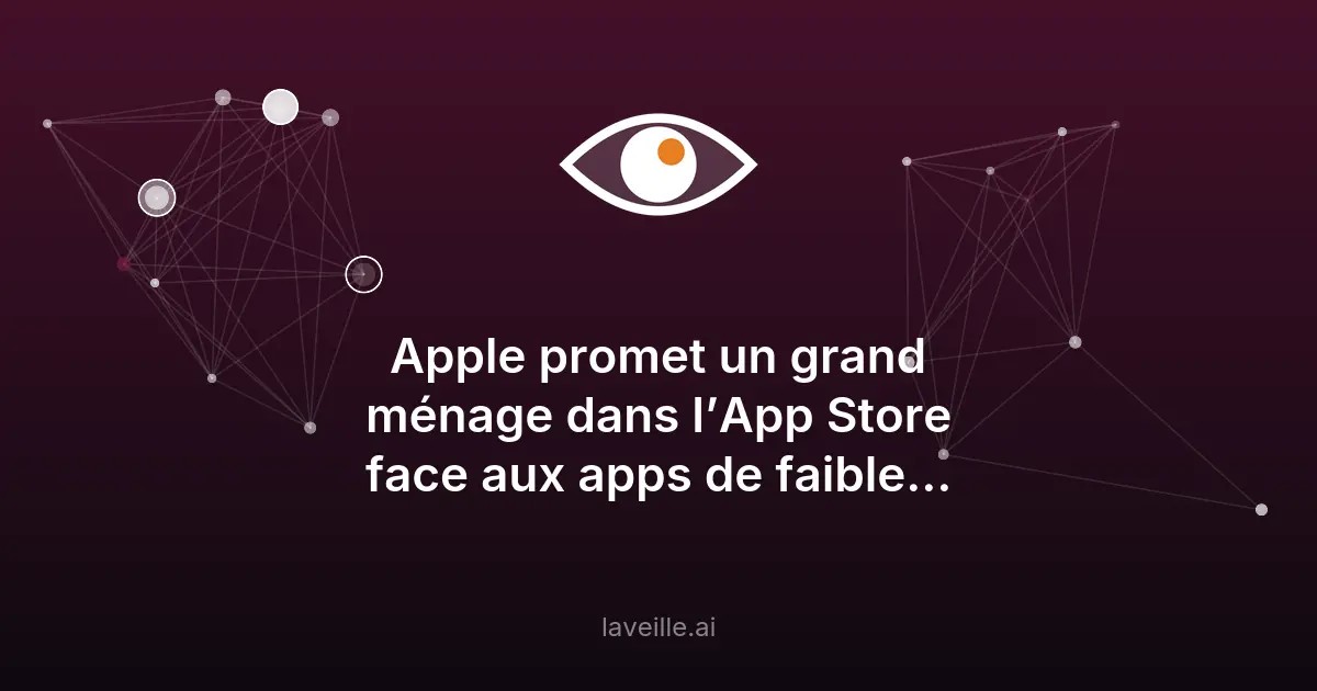 Apple durcit les règles de l'App Store contre les apps low quality