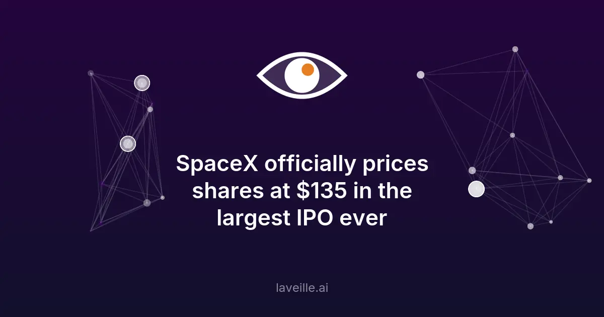 SpaceX lance la plus grande IPO de l'histoire à 135$