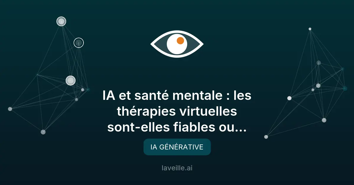 Thérapies IA : révolution ou danger ?