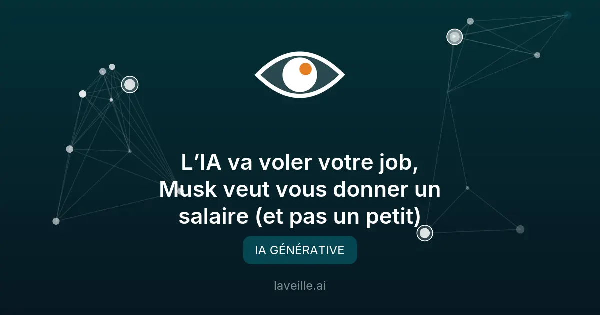 Elon Musk propose un Revenu Universel Élevé face à l'IA