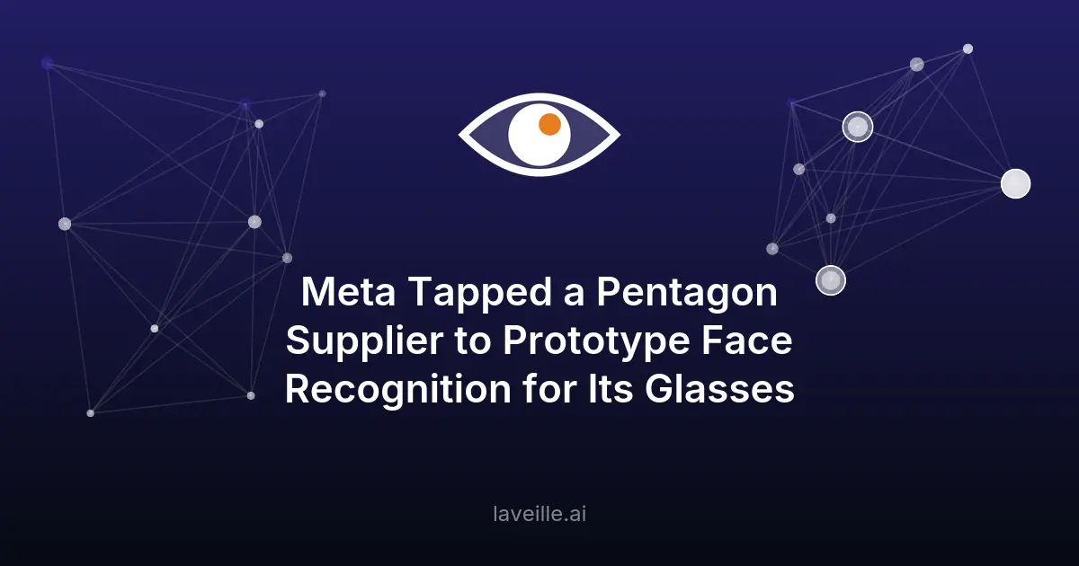 Meta teste la reconnaissance faciale pour ses lunettes connectées