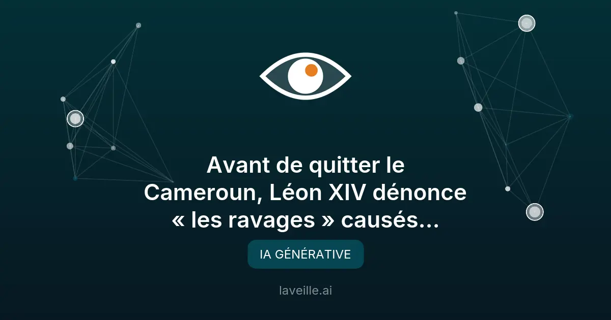 Léon XIV dénonce les dangers de l'IA en Afrique