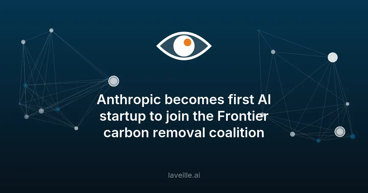 Anthropic devient le premier acteur d'IA pure à rejoindre la coalition climatique Frontier