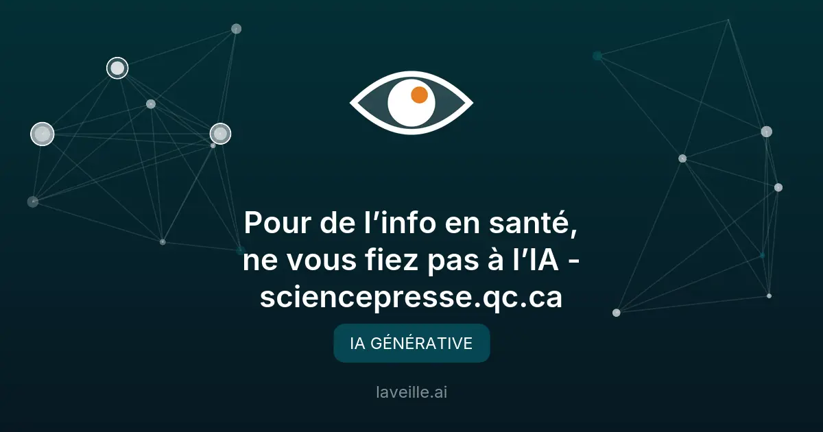 Les dangers de l'IA pour les informations en santé
