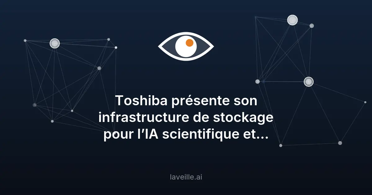 Toshiba dévoile son stockage haute capacité pour l'IA à l'ISC 2026