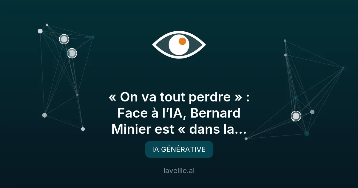 Bernard Minier alerte sur les dangers de l'IA