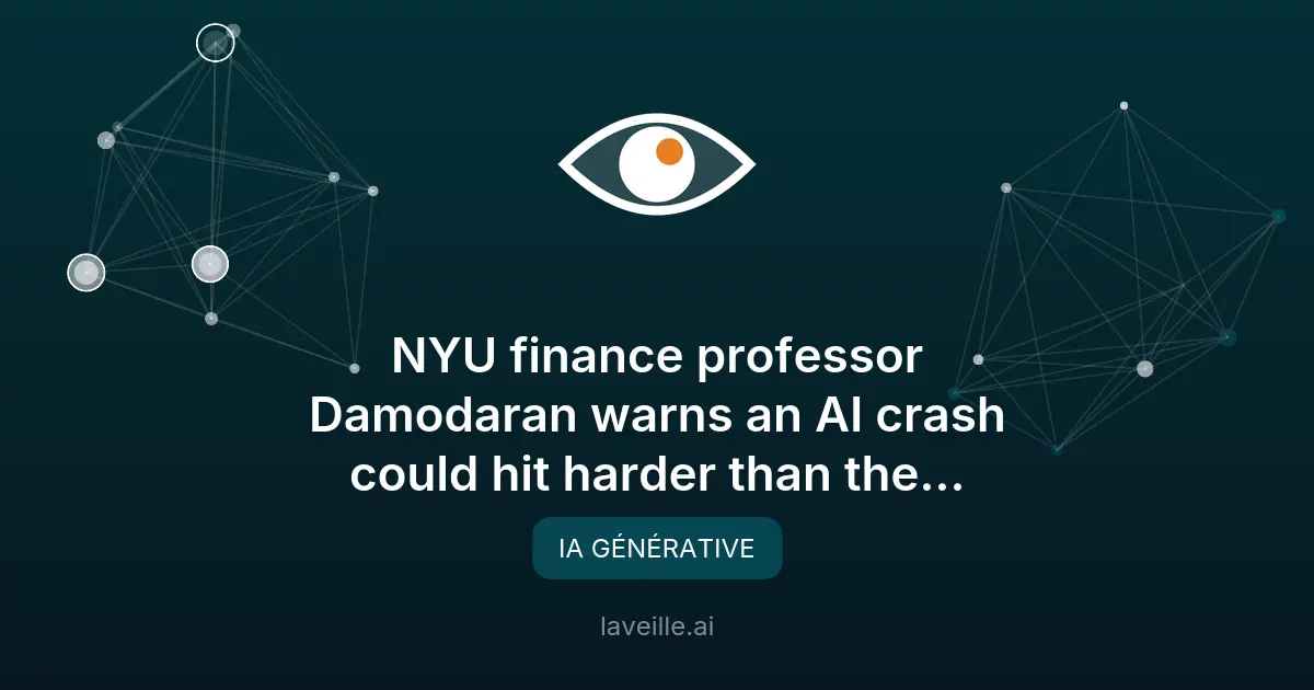 Crash de l'IA : avertissement d'un expert financier