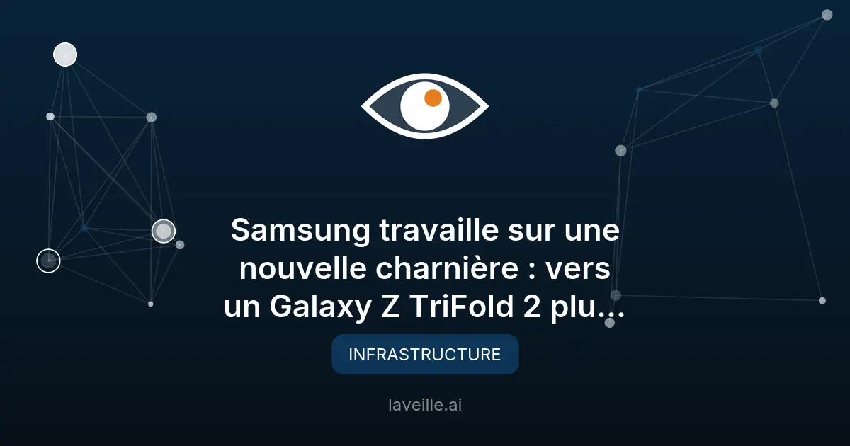 Samsung innove avec une charnière plus fine pour ses smartphones pliants