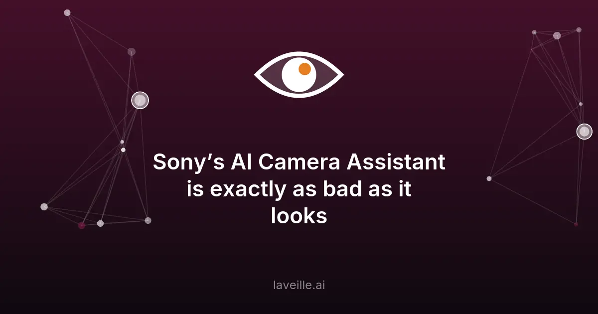 L'AI Camera Assistant de Sony déçoit sur le Xperia 1 VIII
