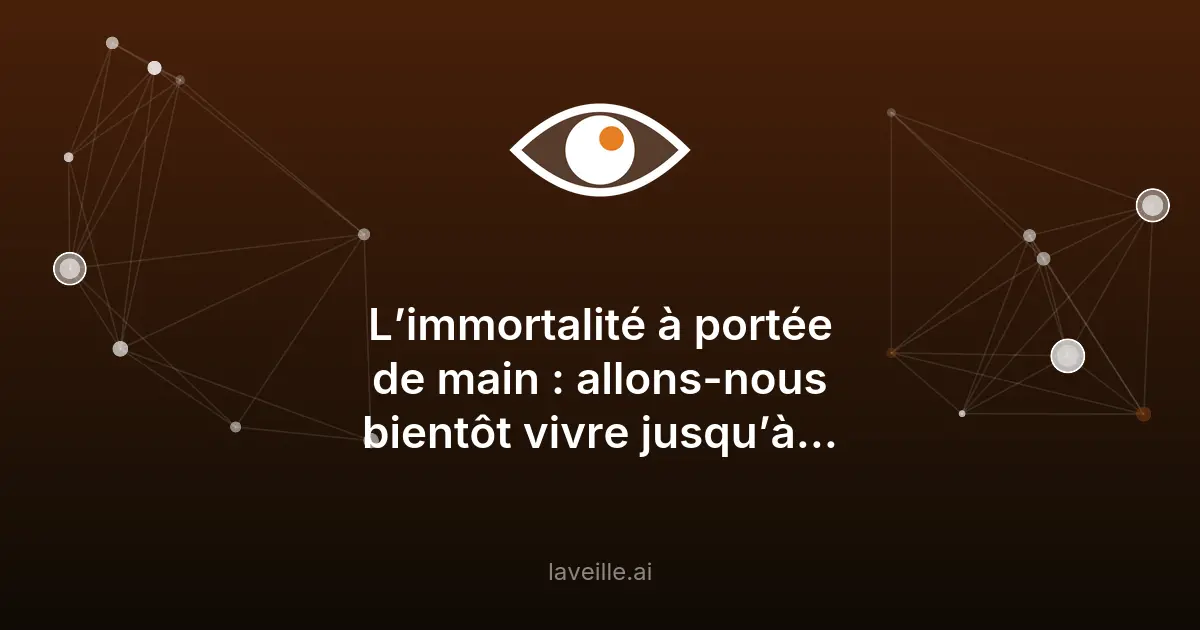 Nanorobots et immortalité : la vision de Kurzweil