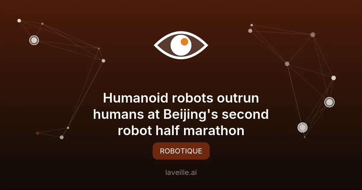 Les robots humanoïdes battent des records à Pékin