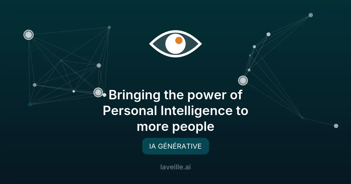 Google étend l'intelligence personnelle à Search et Gemini