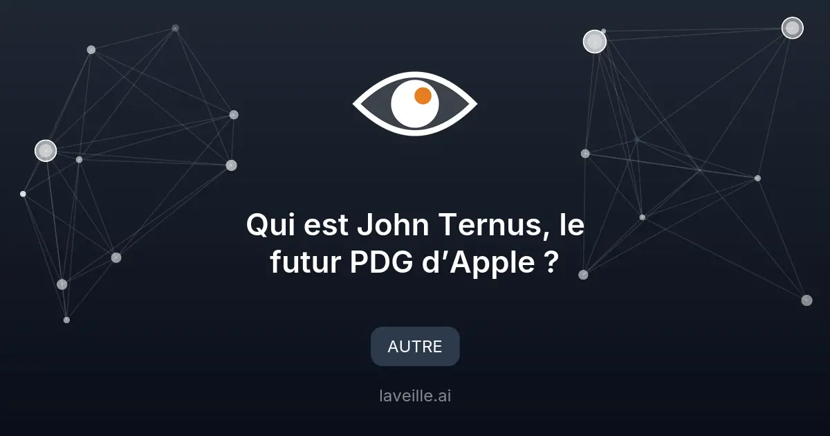 John Ternus, futur PDG d'Apple : défis et enjeux