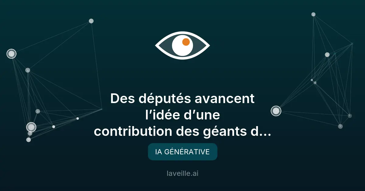 Taxe IA pour rémunérer les auteurs : initiative française